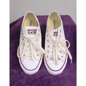 Converse Unisex Chuck Taylor All Star M7652 White Sneakers Size 7.5M, 9.5W